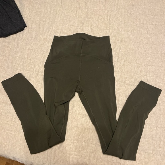 lululemon athletica Pants - Lululemon Olive Green High-Waisted Leggings